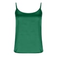 thumbnail image 4 of NIEWTR Tank Tops for Women V Neck Silk Summer Satin Sleeveless Blouses Basic Camisole Shirts（A01-Green,L), 4 of 7