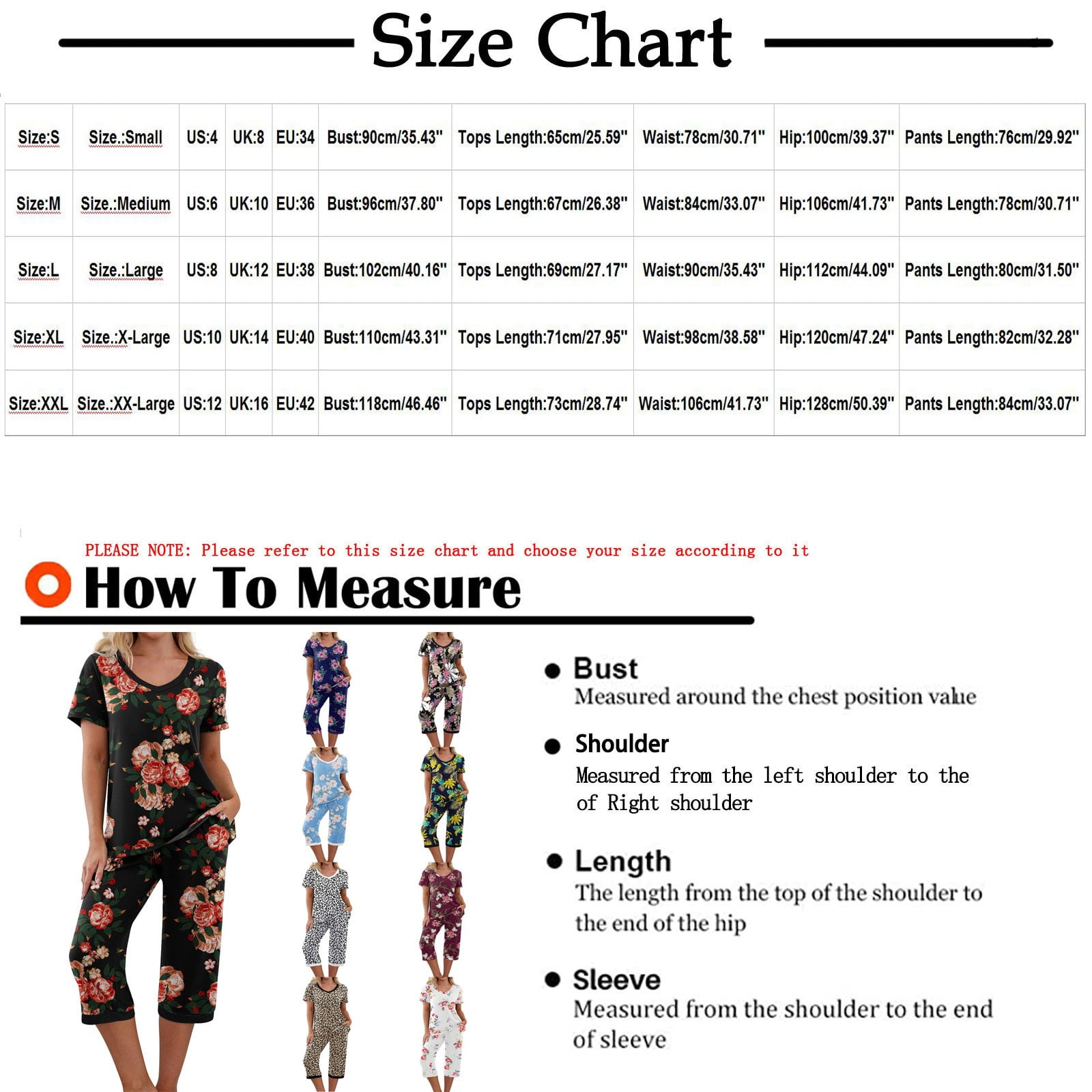 Comfy Lounge Sets for Women Short Sleeve V-Neck Tops and Floral Print Wide Leg Pants Loose Capri Pajama Set