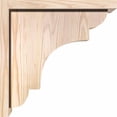 thumbnail image 3 of 7 1/2"W x 14"D x 14"H New Brighton Smooth Corbel w/Backplate, Douglas Fir, 3 of 9