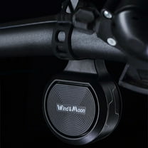 Bike Alarm Horn 80-130dB | USB Rechargeable IPX6 Waterproof Bicycle Security Device | Anti-Theft | Compact ABS | 3 Volume Levels | Fits Mountain & Road Bikes/Scooters | Black | 3.54x1.77x0.98in