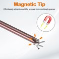 thumbnail image 4 of Destornillador Phillips PH2 Uxcell #2 12.6" Destornilladores Magnéticos 4.72" Acero Aleado S2 Tratado Térmicamente con Mango Ergonómico para Reparaciones de Hágalo Usted Mismo, Marrón Rojo, 4 of 7