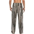 thumbnail image 3 of Picia Wooden Texture Mens Soft Woven Cotton Elastic Waistband Sleep Pajama Pant Lounge Sleep Pant With Pockets And Drawstring-Medium, 3 of 9