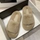 thumbnail image 1 of Zapatillas Calientes Zapatillas de felpa acogedoras con punta abierta para mujer Suministros para el hogar de espuma viscoelástica (marrón oscuro 40), 1 of 8