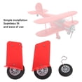 thumbnail image 3 of Tren De Aterrizaje Del Planeador Del Avión RC, Tren De Aterrizaje Delantero Del Avión RC Prueba De Desgaste Fácil Instalación Rojo Para Reemplazo, 3 of 7