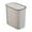 White, variant on Topukaiba Bathroom Trash Cans With Lids Household Toilet Use Narrow Large Capacity Pressing Pops-Up Lid Models Slit Trash Cans White Free Size
