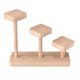 thumbnail image 3 of Estante de exhibición de madera para objetos coleccionables, soporte para cupcakes, almacenamiento de escritorio C, 3 of 9