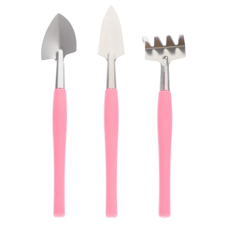 Hemoton 3Pcs Stainless Steel Fertilizing Shovels Gardening Balcony Soil Loosening Tools