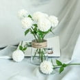 thumbnail image 4 of MAMOWEAR 10PCS Artificial Hydrangea Flowers, Fake Silk Chrysanthemum Ball Flower for Wedding Bouquet Home Garden Party Wedding Decoration(White), 4 of 8