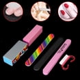 thumbnail image 2 of Happydeer 6Pcs Nail Art Sanding File Buffer Block Cleaning Brush Manicure Tool Kit Set, 2 of 5