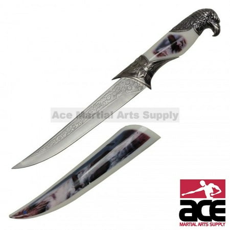 - American Eagle Dagger Fantasy Bowie Gift Knife w/ Scabbard