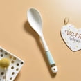thumbnail image 4 of Cuchara de Postre de Cerámica Cucharas de Cena con Mango Largo Juego de 3 Cucharas de Porcelana con Mangos de Tres Colores Diferentes Cuchara for Comer Postre Aperitivos Cereales, 4 of 6