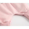 thumbnail image 4 of Wuxian Kids Boys Fall Winter Basic Clothes Sets Casual Crewneck Solid Color Long Sleeve Pullover Sweatshirt And Sweatpants 2 Piece Loose Fit Warm Outfits,Pink,6-12M, 4 of 9