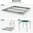 thumbnail image 5 of PEXMOR Foldable Multifunctional Square Gaming Table With Cup Holders For Mahjong Poker Game & Dice Game 4 Player, 34", 5 of 9