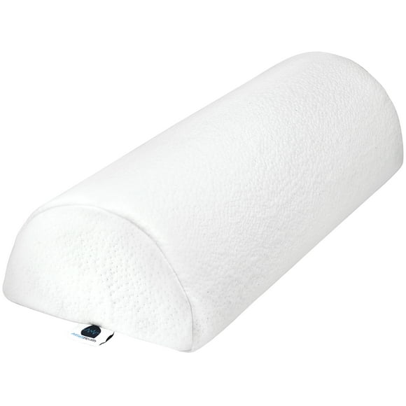 All Sett Health 2 PACK XXL Half Moon Bolster Pillow for Legs, Back and Head with White Cotton Cover