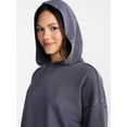 thumbnail image 4 of No Boundaries Mineral Wash Studded Fleece Oversized Hoodie, Women's XXS-XXL, 4 of 5