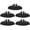 Black, variant on 5 Pcs Hat Sweat Liner Washable Sweat Protector Liner Baseball Cap Inserts Flexible Felt Hat Brim Shaper for Sports Caps