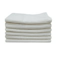 Mainstays 6Piece Bar Mop Kitchen Towel Set, Solid White
