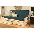 thumbnail image 5 of Kodiak Furniture Monterey Antique White Storage Sofa with Suede Blue Mattress, 5 of 5