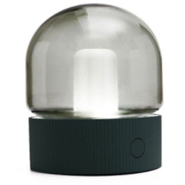 Lámpara de mesa LED pequeña con luz de noche nostálgica, lámpara de escritorio de oficina con carga USB, lámpara de bombilla con forma de bombilla retro
