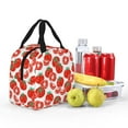 thumbnail image 4 of Yiaed Hand Drawn Tomatoes Print Insulated Lunch Bag Reusable Cute Tote Lunch Box, Leakproof Cooler Lunch Bags for Work Office Travel School Picnic, 4 of 5