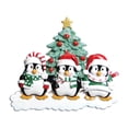 thumbnail image 5 of Personalized Family Christmas Ornament 2024 - Family of 3 Penguin Home Decor in Santa Hat Scarf, 5 of 10