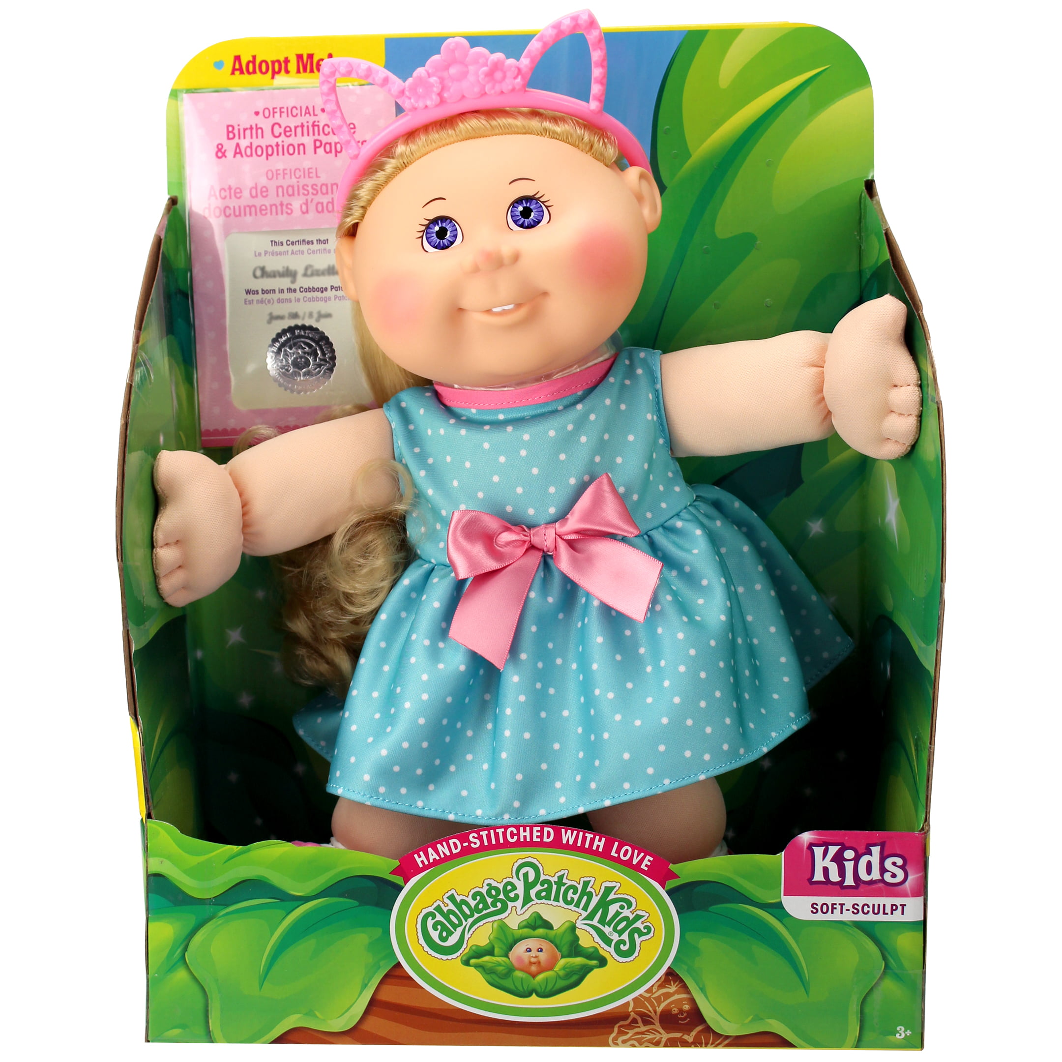 Girl in Flower Outfit Kid Toy Gift Cabbage Patch Kids New 14 Doll 
