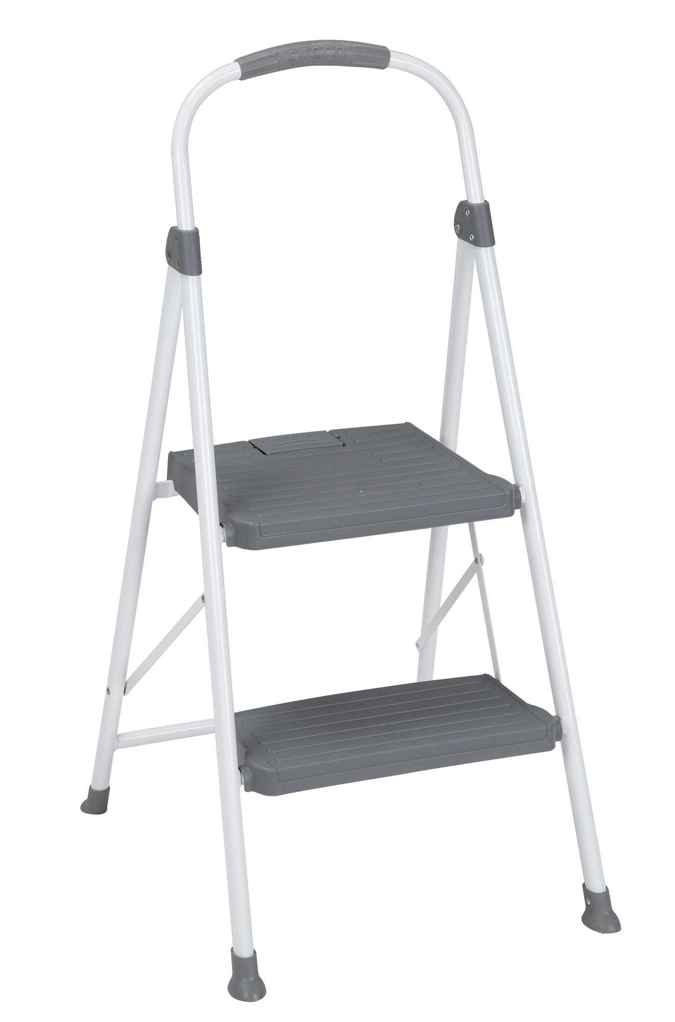 Cosco 2 Step Premium Stool In White And Grey