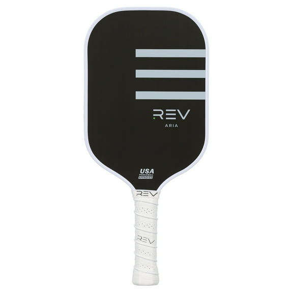 REV Aria Pickleball Paddle, Raw T700 Carbon Fiber Face, Polypropylene Honeycomb Core, 8oz