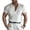 White, variant on Men's Ribbed Henley Shirts Slim Fit Muscle Shirt Lightweight Sweaters Fitted Short Sleeve Casual T-Shirt for Men Black L
