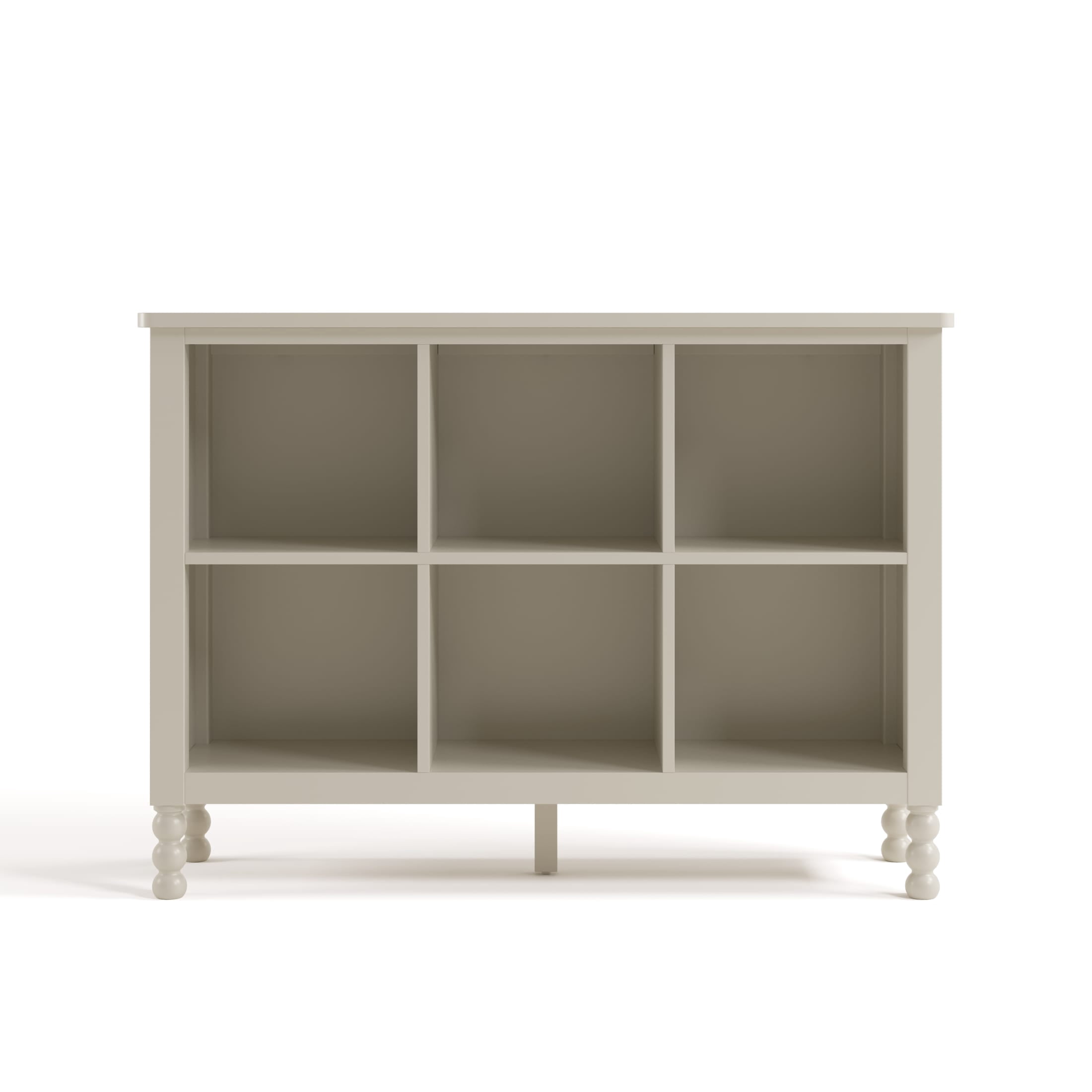 Art of Nursery by Storkcraft Rio 6 Cube Storage Organizer Kids Bookcase - Frosted Oat