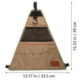 thumbnail image 2 of TAILTOSS Camping Tools Organizer Pouch Khaki with Visual Net Bag and Hanging Hook for Tableware, 2 of 6