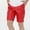 Red, variant on AXXD Black Workout Shorts Men Summer Men's Faux Leather Shorts with Pocket Casual Pure Color Beach Cargo Shorts Clearance
