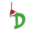 thumbnail image 1 of Red Santa Hat 26 Letters Christmas Tree Letter Hanging Ornament Pendant Decor C3P0, 1 of 1