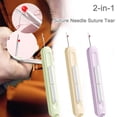 thumbnail image 2 of Portable 2 in 1 Needle Threader and Seam Ripper Sewing Needle Threading DIY Tool, 2 of 8