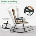 thumbnail image 4 of Topcobe Outdoor Zero Gravity Rocker for Lawn, Porch, Backyard, Comfortable, Beige, 4 of 7
