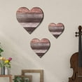 thumbnail image 5 of Esaierr Outdoor Wall Decor Heart Shaped Wooden Plaque Rustic Home Decor Wooden Wall Decor Brown 3PCS, 5 of 5