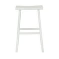 Mainstays Counter Height Saddle Bar Stool, 24", White