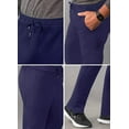 thumbnail image 4 of Adar Addition Scrubs for Men - Slim Leg Cargo Drawstring Scrub Pants - A6106 - Navy - S, 4 of 8