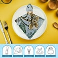 thumbnail image 6 of Shangniulu Print Cloth Napkins, 18" X 18" Napkins Cloth Spring Color, Washable Napkins for Dinner Table Kitchen Party, Wedding, Restaurant &amp; Camping 2 PCS, 6 of 7