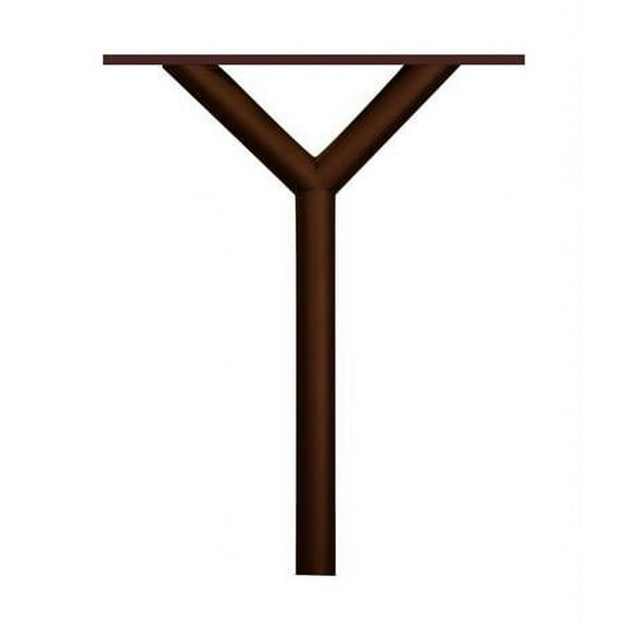 Penfield Quad Mailbox Post & Spreader with No Base - Bronze