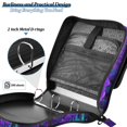 thumbnail image 4 of FORMRS Zipper Binder with Shoulder Strap 2-inch Ring 500 Sheet Capacity File Bag, Dark Mushrooms Pattern, 4 of 5