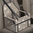 thumbnail image 4 of Bolsa de asiento de coche Plegable Cat Dog Booster Seat Hamaca Cojín Pet Protector (Gris), 4 of 6