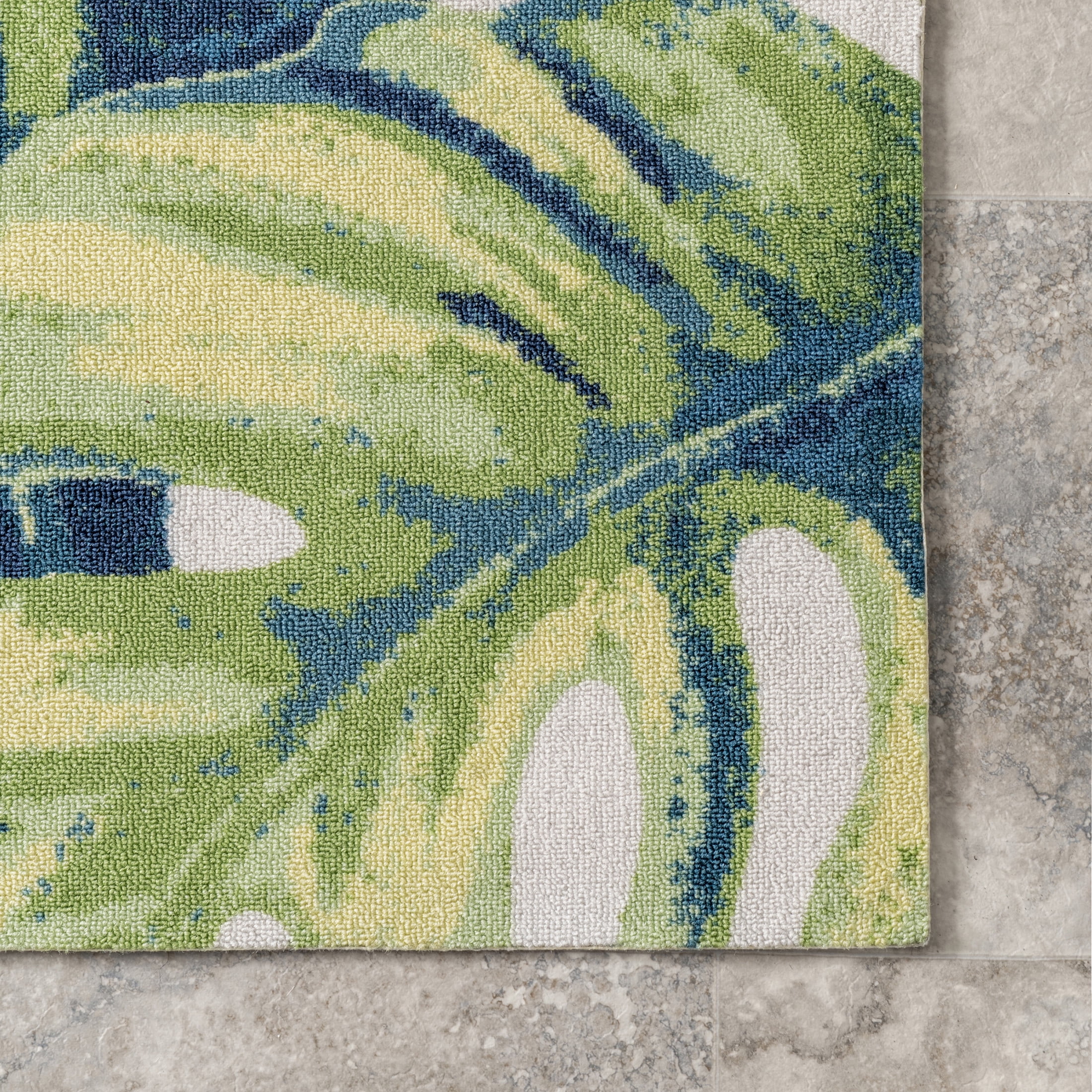 nuLOOM Lisa Floral Indoor/Outdoor Area Rug, 3' x 5', Lisa Green Multicolor