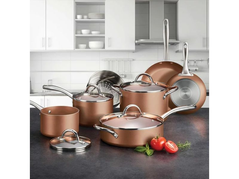 Tramontina 80143/590DS Nonstick Cookware Set 11Piece Copper