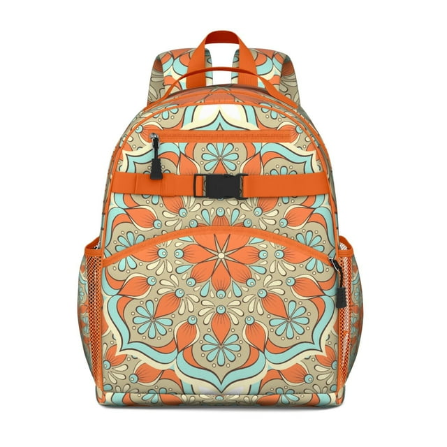 Sac à Dos Motif Méditation avec Mandala Coloré Rêveur Bretelles Réglables Grande Capacité Durable