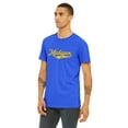 thumbnail image 2 of Daxton Adult Unisex Tshirt Michigan Script with Vertical on the Back, Royal Gold, 2XL, 2 of 2