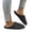 Black, variant on KEVCHE Stripe Fluffy Slippers for Women, Chic Fashion Casual Cute House Shoes, Comfortable Indoor Outdoor Vacation Bathroom Footwear with Soft Sole, Lightweight Non-Slip Home Slippers for Daily