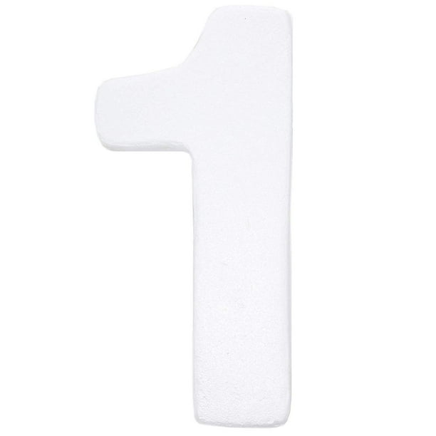 12 In Large Foam Styrofoam Number 1 Foam Number for Crafts School