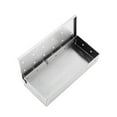 thumbnail image 4 of COFEST Heavy-Duty Diamond-Shaped Stainless Steel Barbecue Smoker Box for Wood Chips, Large Capacity with Hinged Lid. silver, 4 of 9