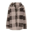 thumbnail image 7 of Byworldtasic Plaid Jacket for Woman Fuzzy Sherpa Fleece Lined Flannel Shirt Jacket Casual Long Sleeve Button Down Shacket Coats, 7 of 7